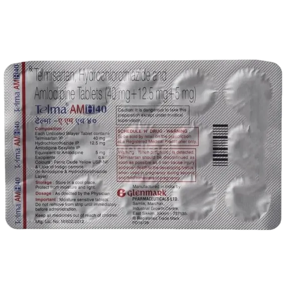 telma amh 80mg tablet 15's